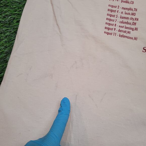 VTG 1995 Hootie & the Blowfish T-Shirt Mens L/XL Cracked Rear View Tour - Picture 7 of 13